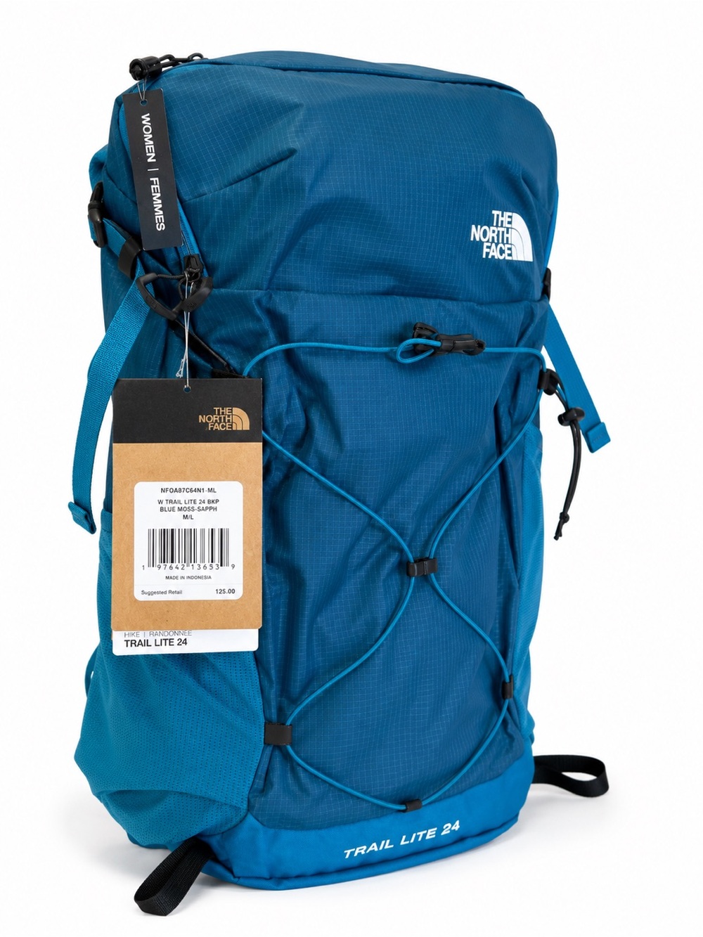 The North Face Trail Lite 24 Women’s Hiking Backpack 24L Blue Moss M/L NWT